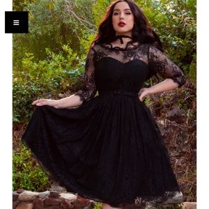 BNWT La Femme En Noire Mourning Dress. Tried on once. Belt included.